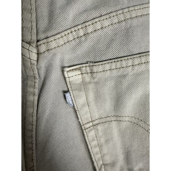 Levi’s Silvertab Loose Cream Denim Jeans USA 26x30 Skater Distressed Vintage 90s - Picture 5 of 14
